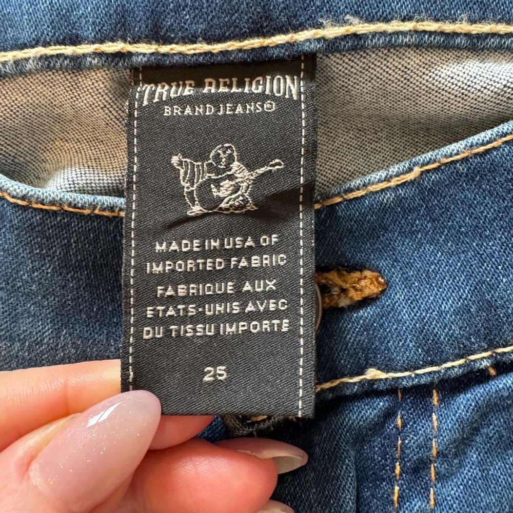 NWT! True Religion Victoria Mid Rise Skinny Leg Jeans, Sz 25 - Picture 4 of 11